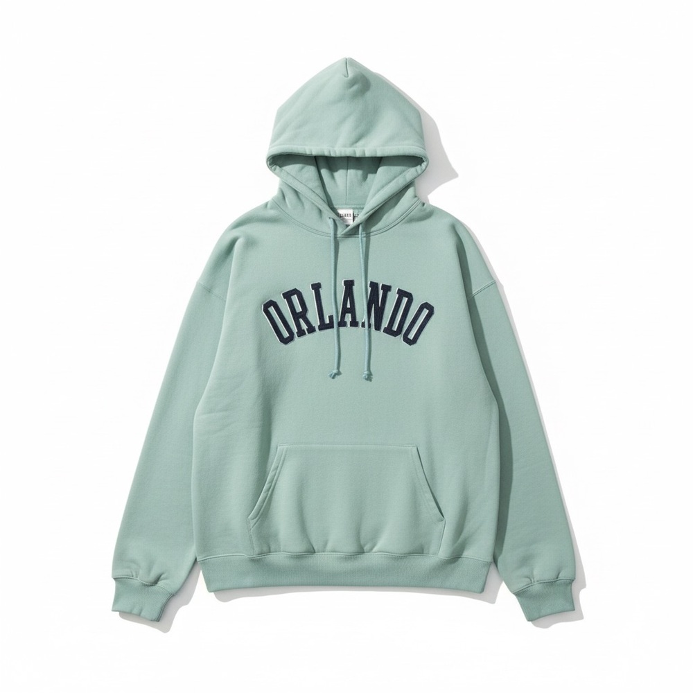 Orlando Graphic Hoodie in Light Mint Green Unisex